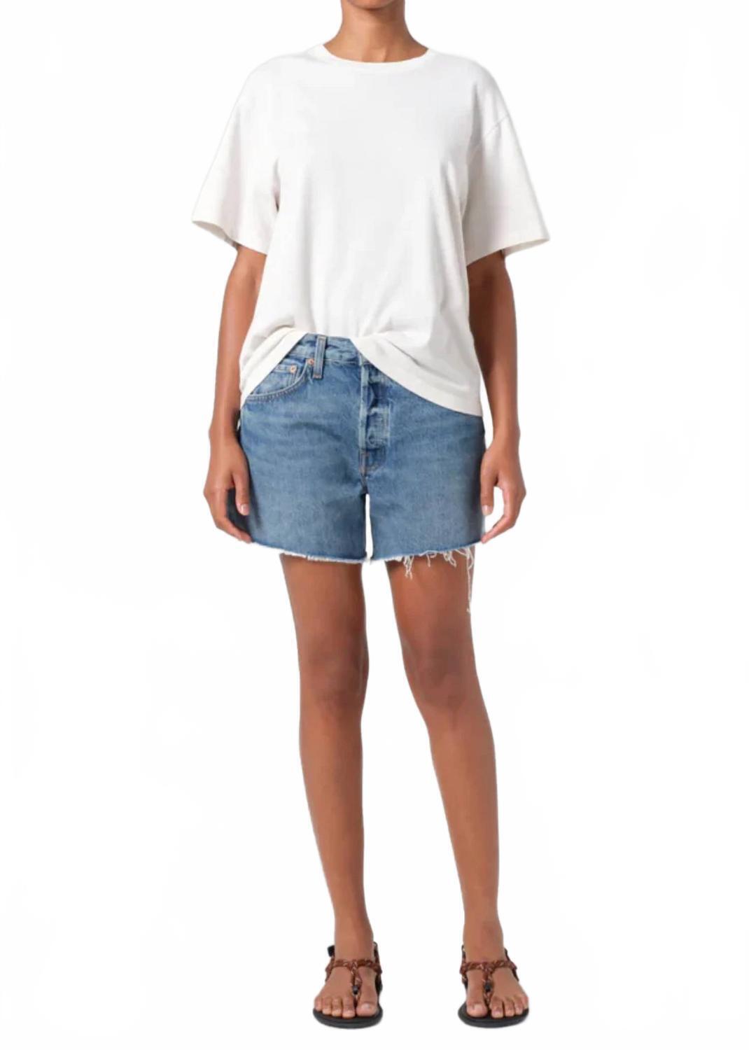 New Agolde Women's Parker Long Short In Ruin